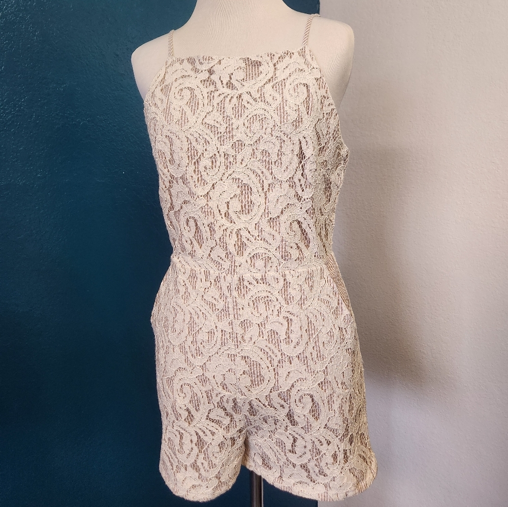 Elegant Lace Romper